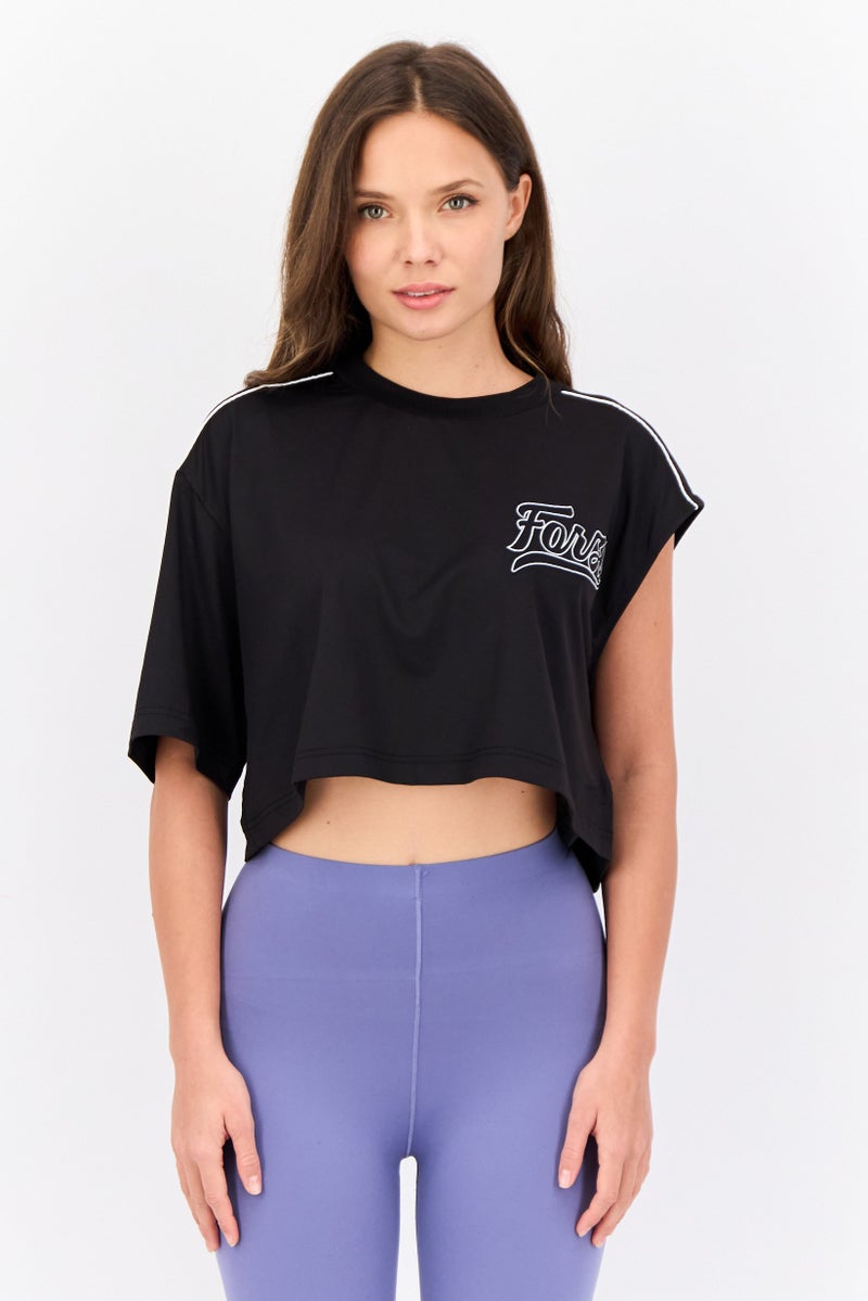 Puma x Scuderia Ferrari Women Sportswear Fit Short Sleeves Outdoor Top, Black - Image 1